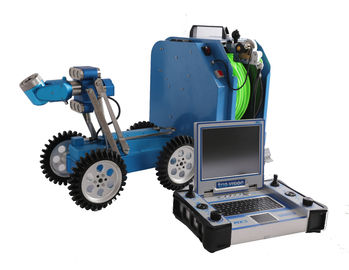 pipe inspection robot with 120m cable wheel, 14 inches LCD for 200-1000mm diameter of pipeline